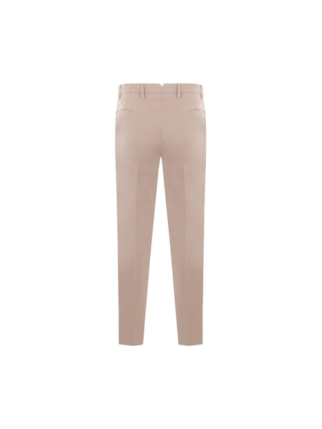 Sustainable Stretch Cotton Slim-fit Pants-INCOTEX-JOHN JULIA