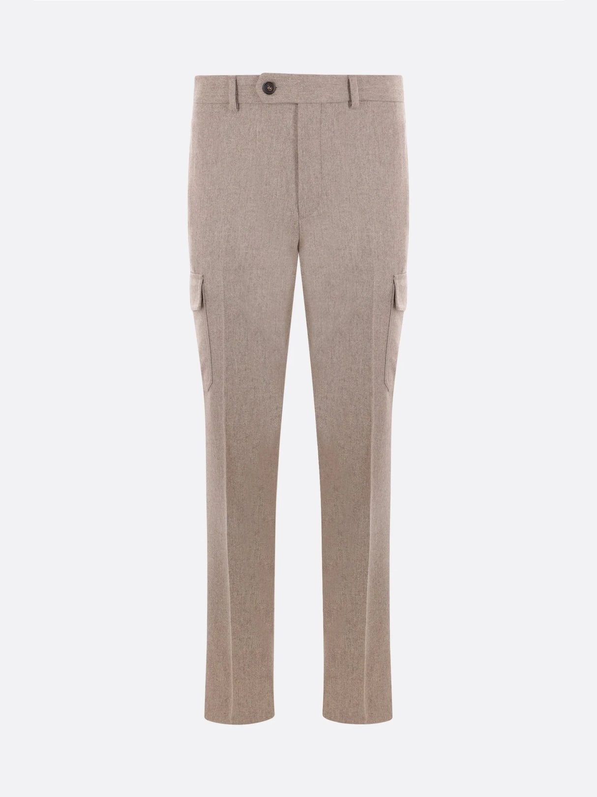 Wool And Cashmere Cargo Trousers-INCOTEX-JOHN JULIA