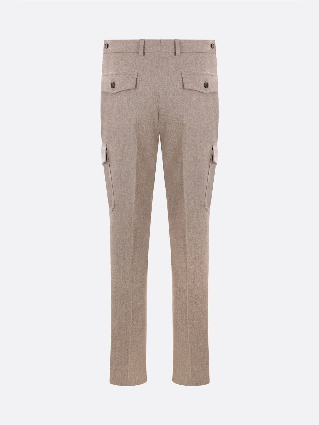 Wool And Cashmere Cargo Trousers-INCOTEX-JOHN JULIA