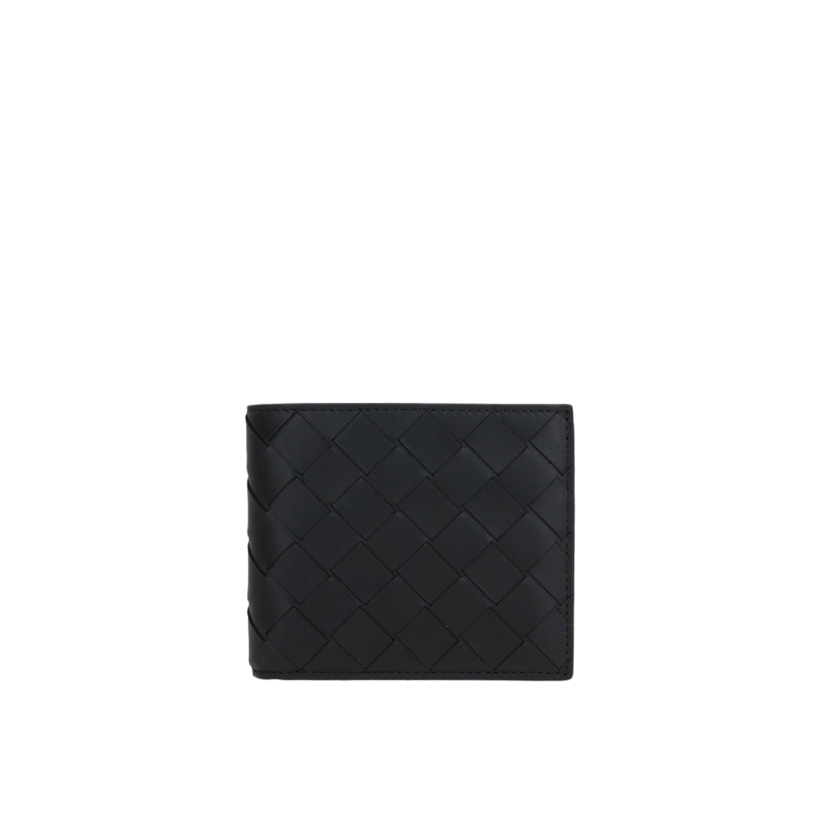 Intrecciato Leather Bi-Fold Wallet-BOTTEGA VENETA-JOHN JULIA