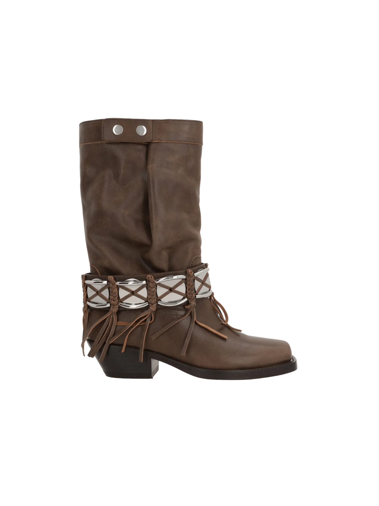 Ademe Vintage Leather Western Boots-ISABEL MARANT-JOHN JULIA