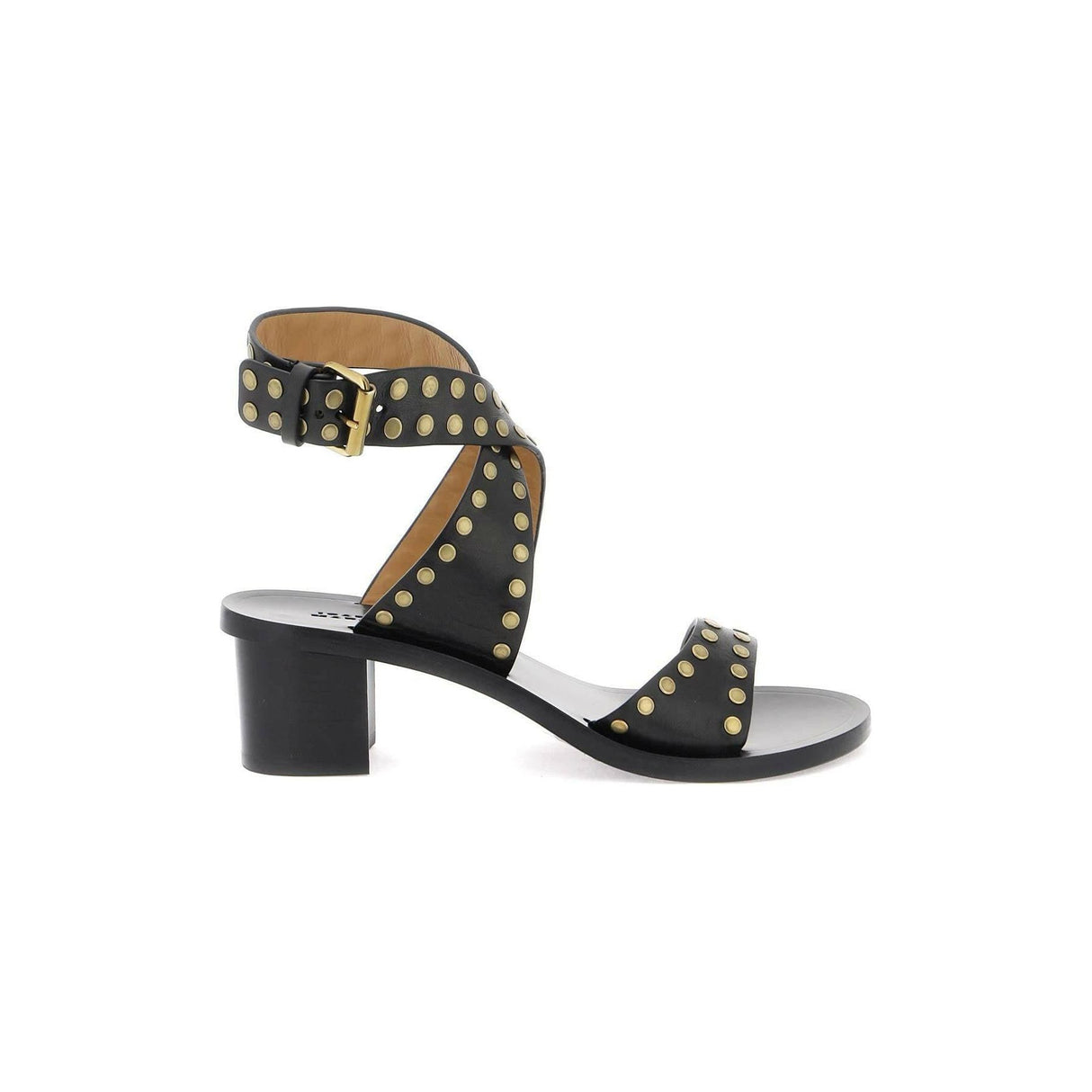 Black Studded Jillin Leather Sandals ISABEL MARANT JOHN JULIA.