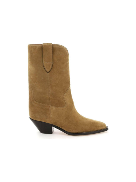 Brown Dahope Suede Cowoy Boots ISABEL MARANT JOHN JULIA.