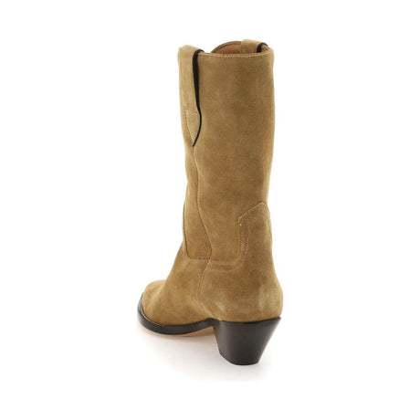 Brown Dahope Suede Cowoy Boots ISABEL MARANT JOHN JULIA.