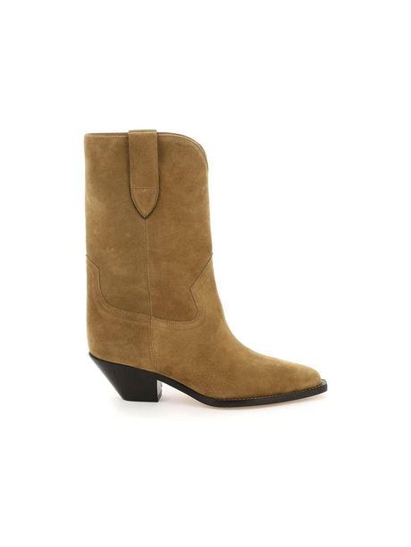 Brown Dahope Suede Cowoy Boots ISABEL MARANT JOHN JULIA.