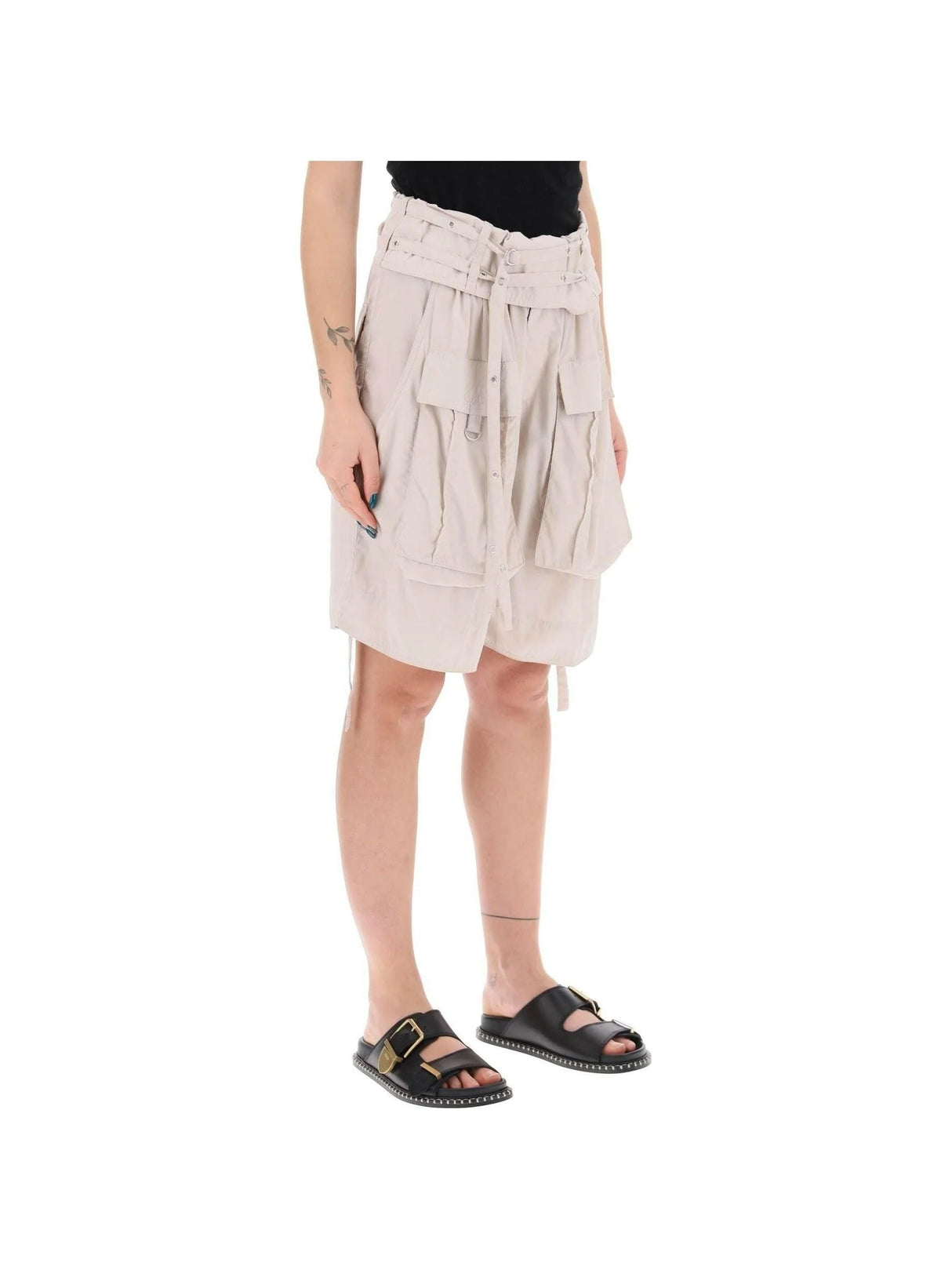 Chalk Heidi Cargo Shorts ISABEL MARANT JOHN JULIA.