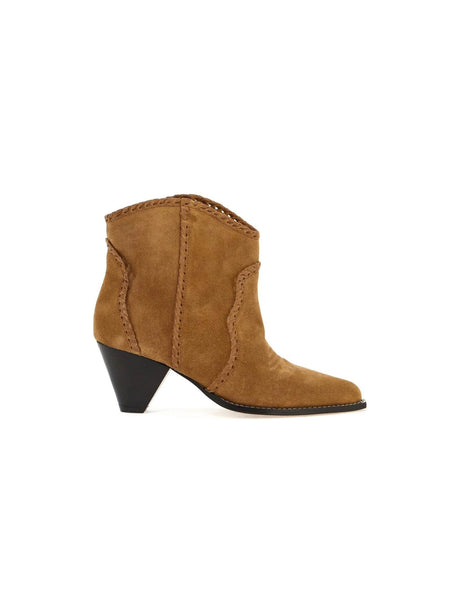 ISABEL MARANT-Darizo Suede Leather Ankle Boots-JOHN JULIA