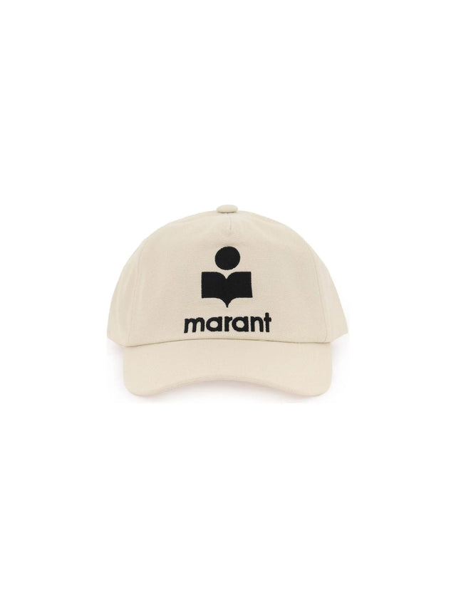 ISABEL MARANT-Embroidered Cotton Canvas Tyron Cap-JOHN JULIA