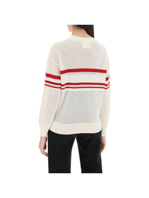 Arwen Logo Perforated Knit Pullover.