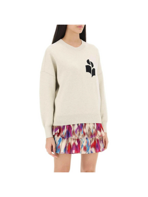 Atlee Sweater With Logo Intarsia MARANT ETOILE JOHN JULIA.