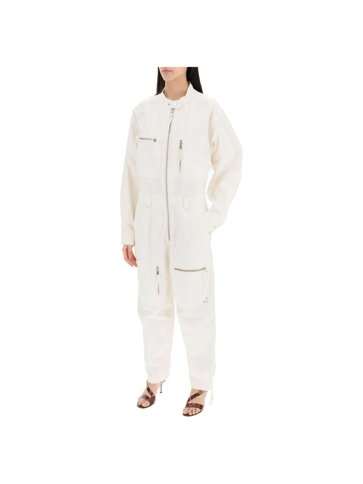 Workwear Cotton Jumpsuit-ISABEL MARANT ÉTOILE-JOHN JULIA