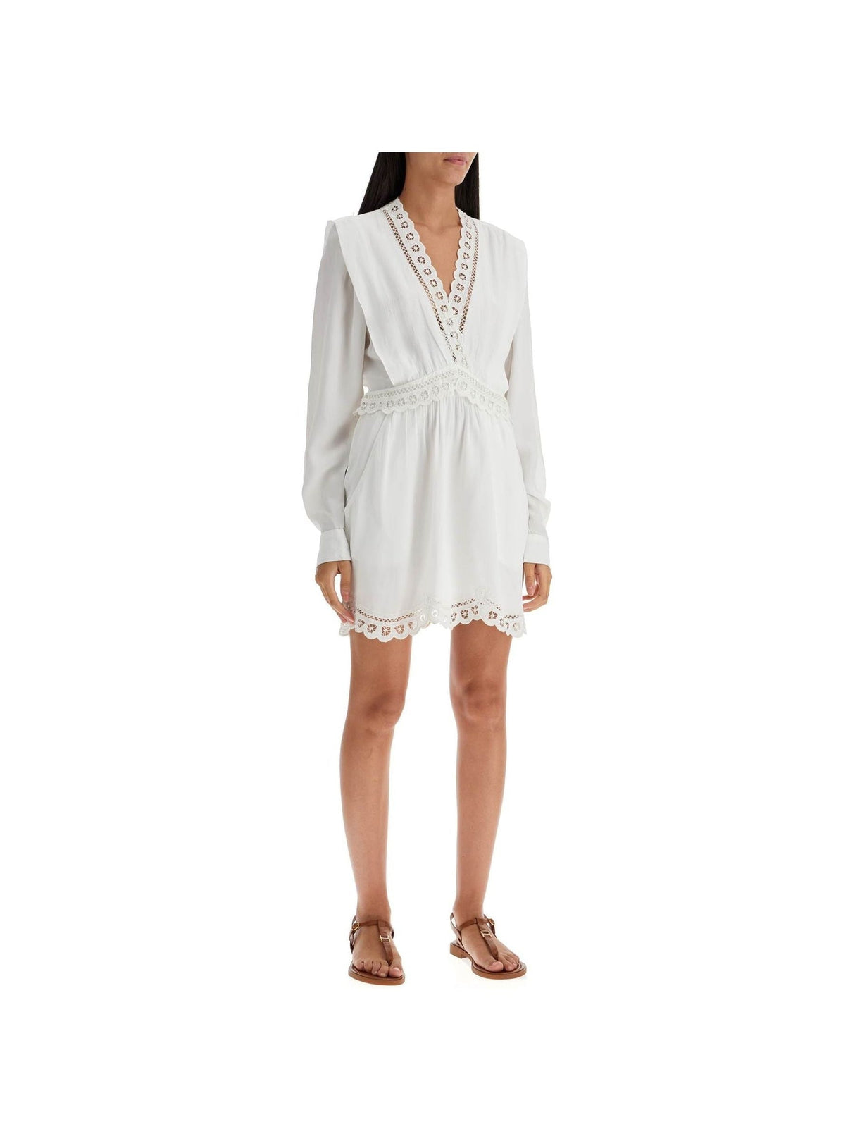 Felie Viscose Crêpe Lace Mini Dress - Women > Clothing > Dresses > Mini