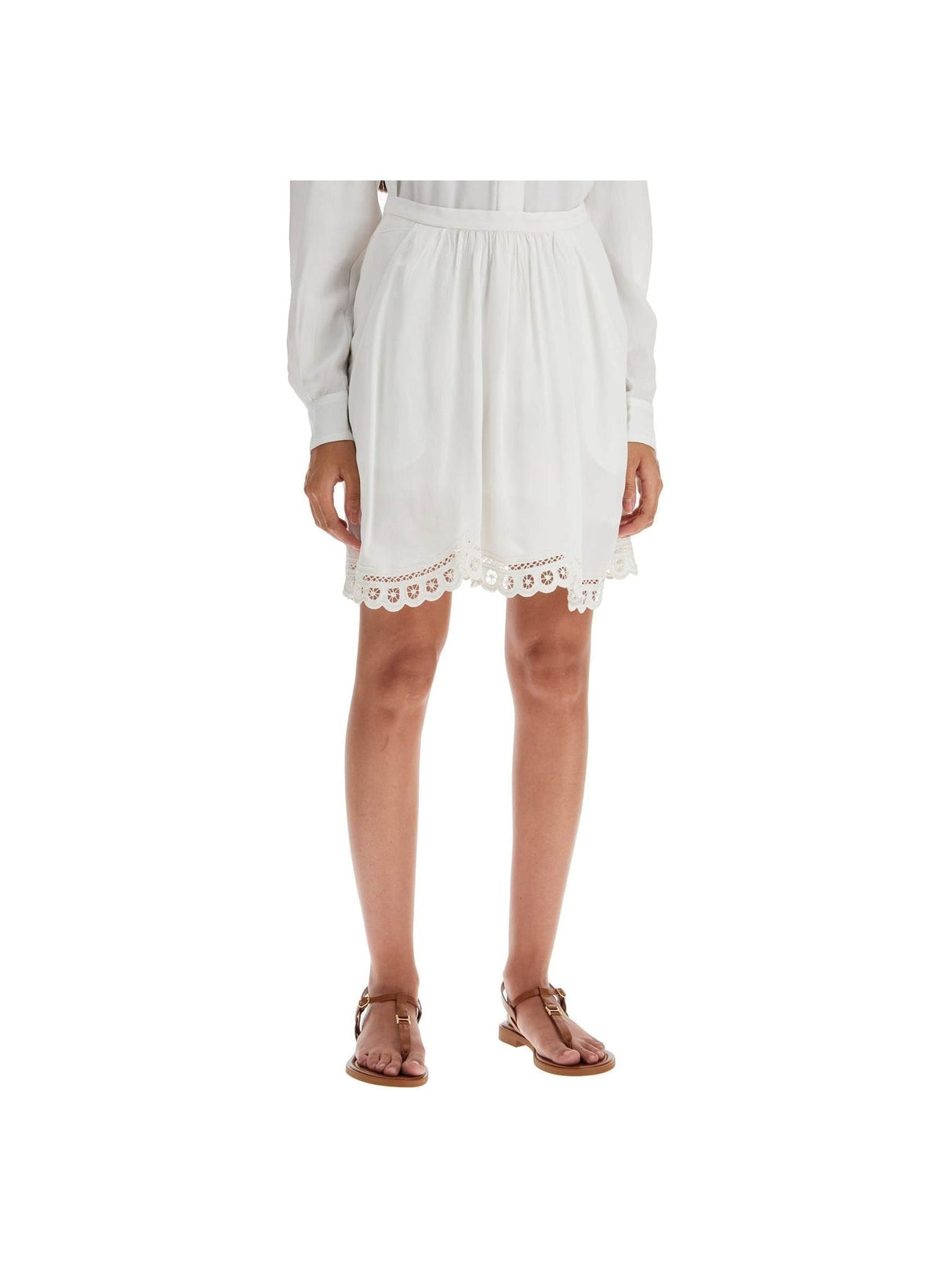 ISABEL MARANT ÉTOILE-Francesca Viscose Mini Skirt-JOHN JULIA