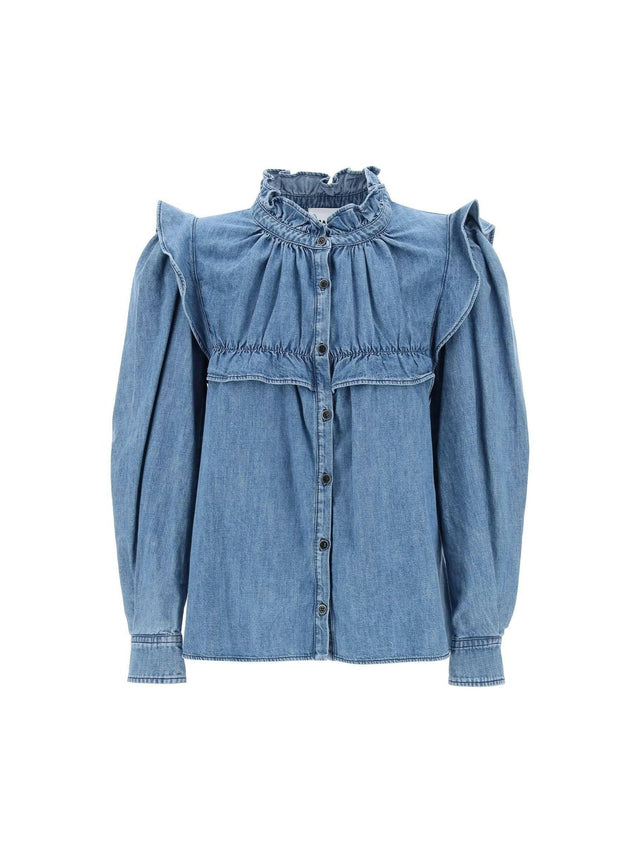 Blue Idety Denim Shirt MARANT ETOILE JOHN JULIA.