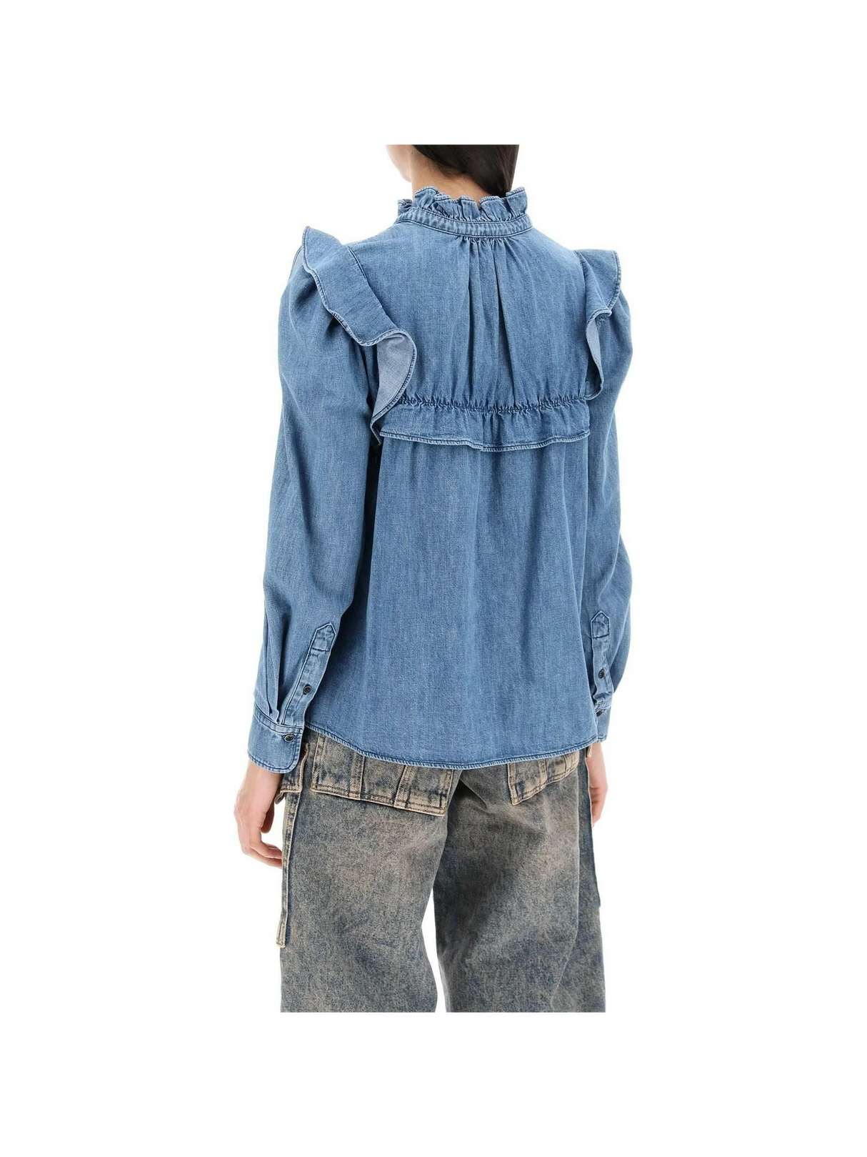 Blue Idety Denim Shirt MARANT ETOILE JOHN JULIA.