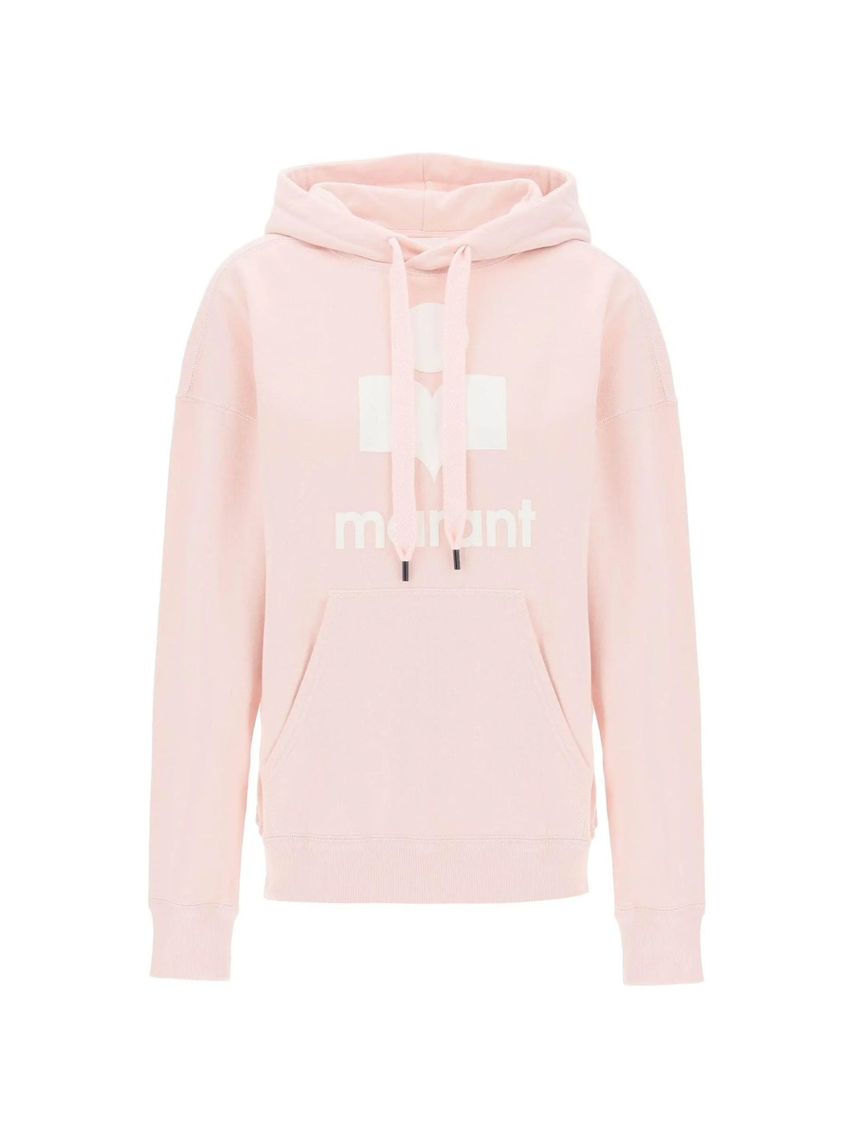 Mansel Flocked Logo Cotton Hoodie - 32 - Women > Clothing > Tops and Sweatshirts > Sweatshirts