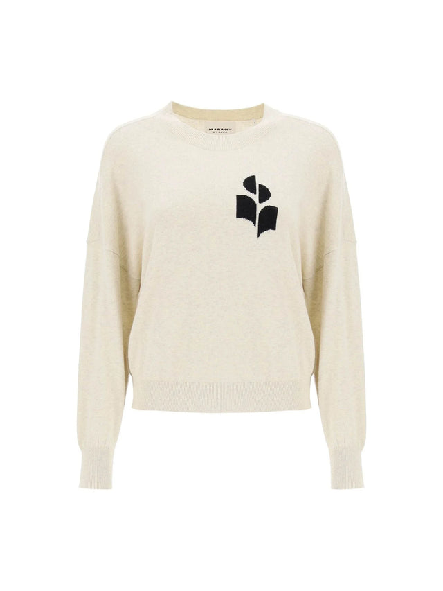 Marisans Sweater With Logo Intarsia