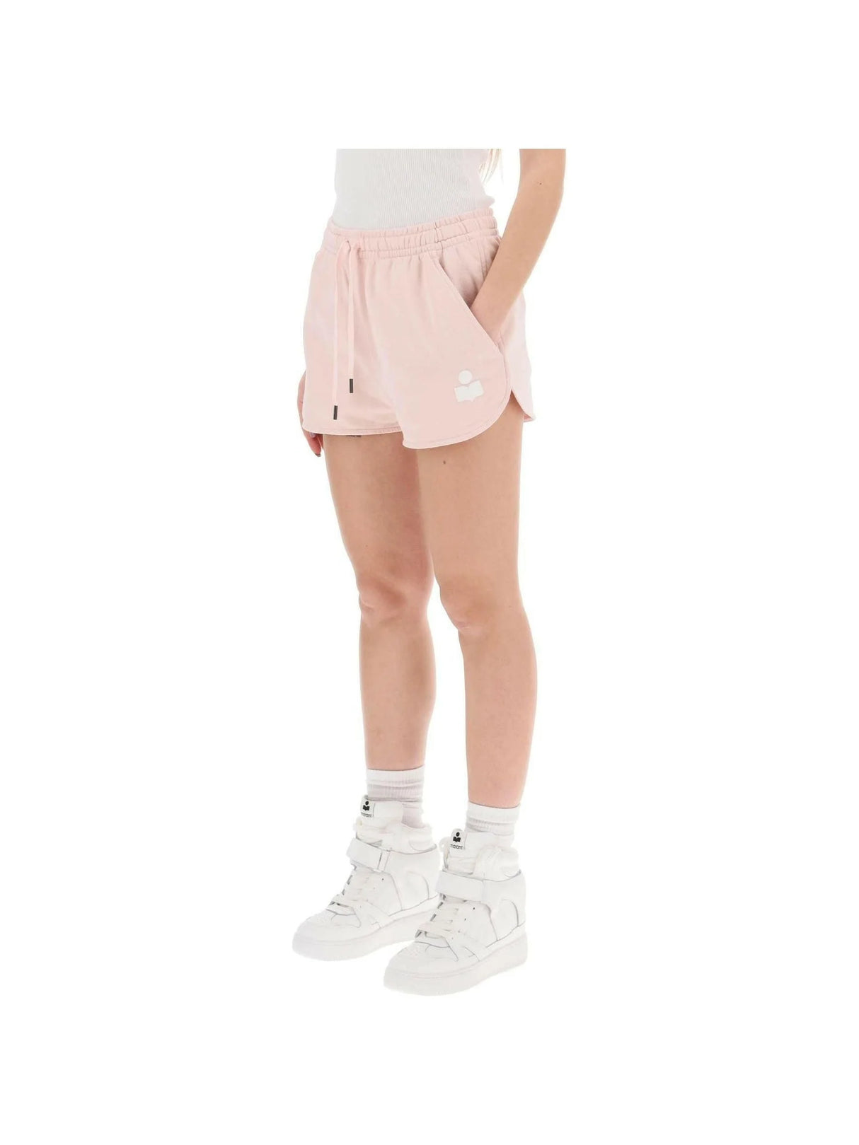 Mifa Sports Shorts With Flocked Logo MARANT ETOILE JOHN JULIA.