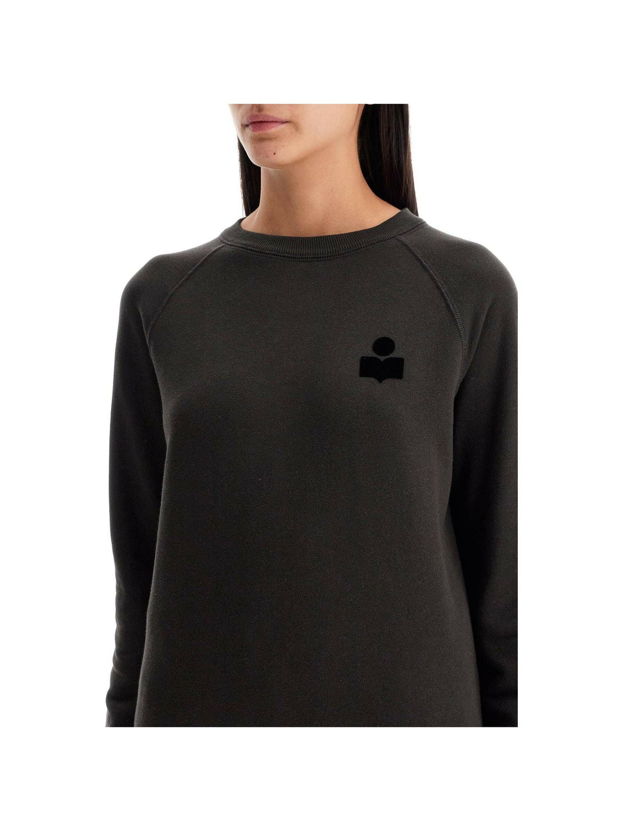 Milla Cotton Sweatshirt With Round Neck.