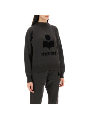 Moby Stand-Up Collar Logo Sweatshirt.