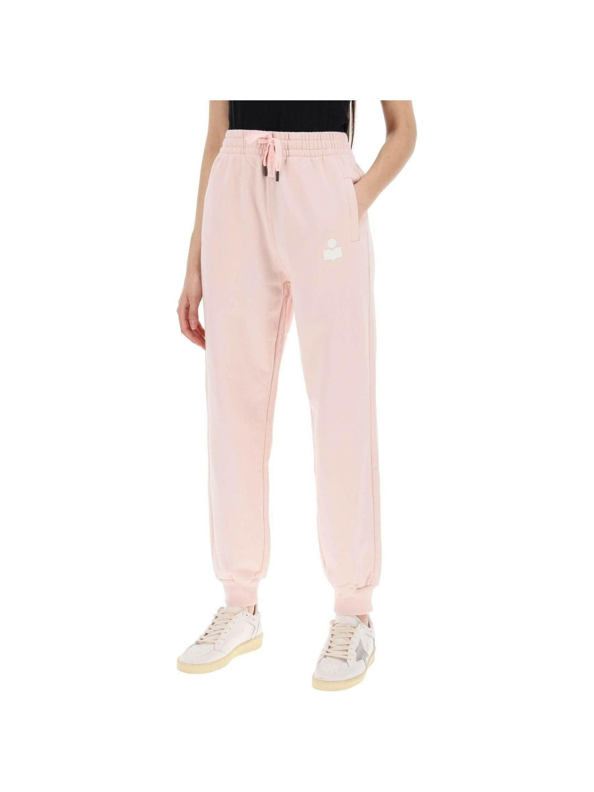 ISABEL MARANT ÉTOILE-Pearl Rose Etoile Malona Cotton-Blend Sweatpants-JOHN JULIA