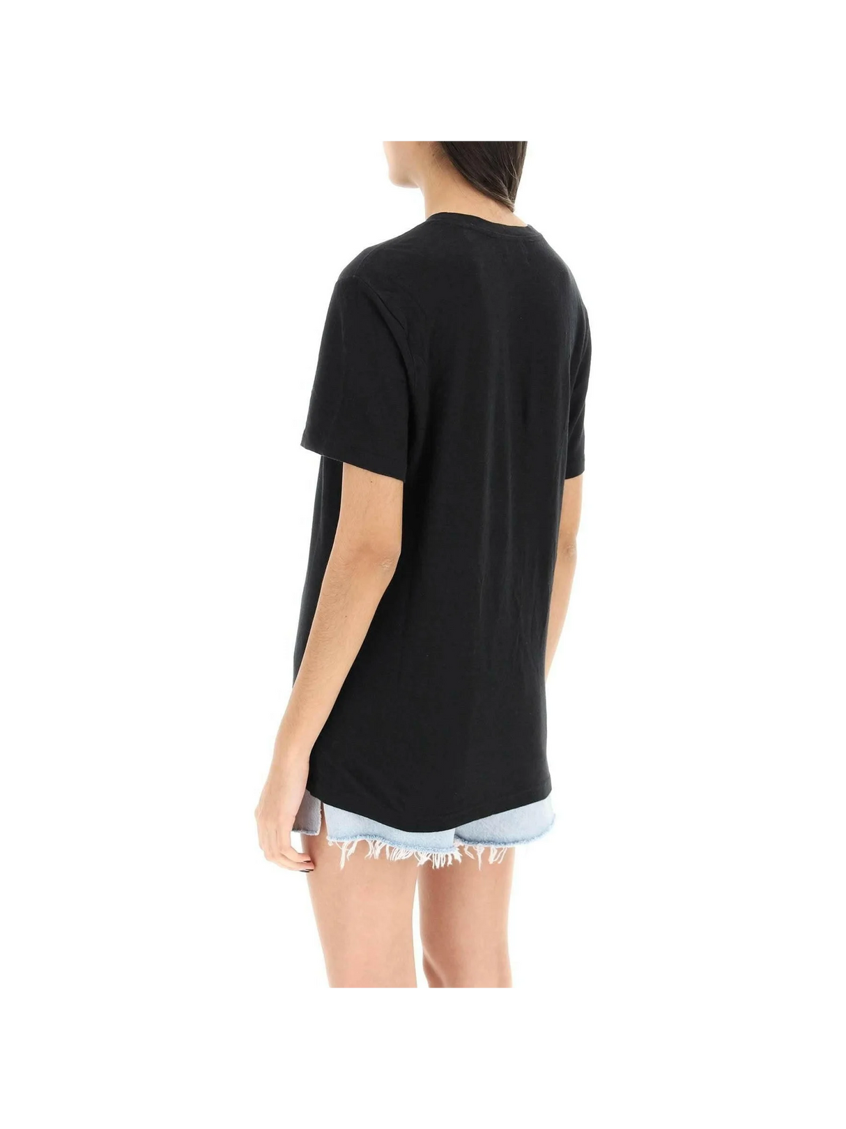 Zewel T-Shirt With Metallic Logo Print MARANT ETOILE JOHN JULIA.