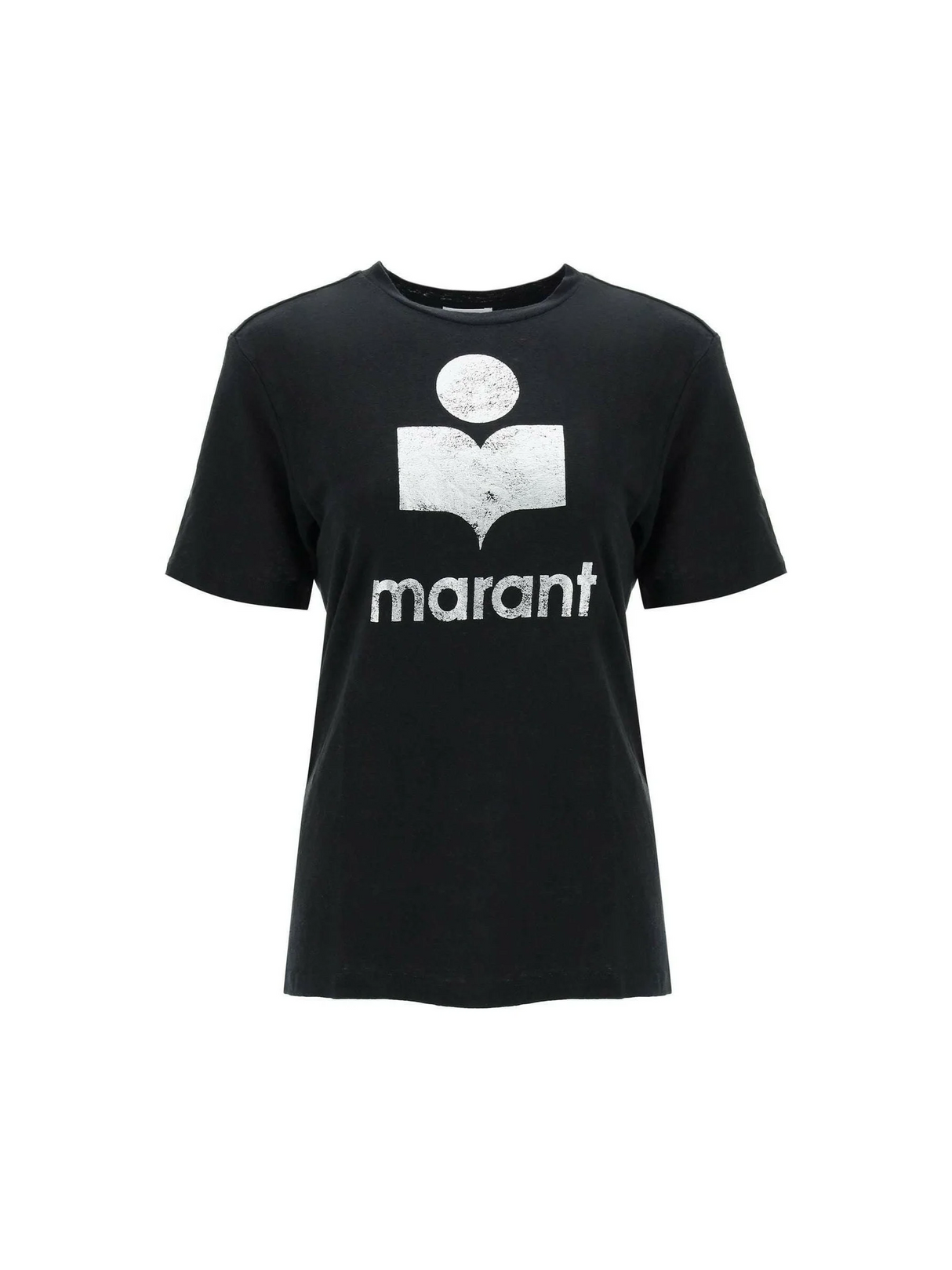 Zewel T-Shirt With Metallic Logo Print MARANT ETOILE JOHN JULIA.