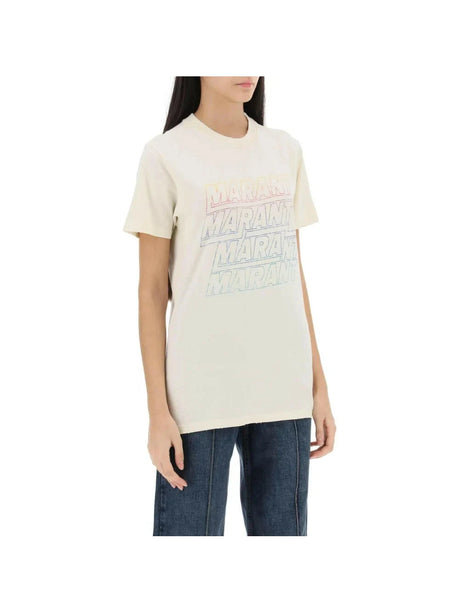 Zoeline T-Shirt With Logo Print MARANT ETOILE JOHN JULIA.