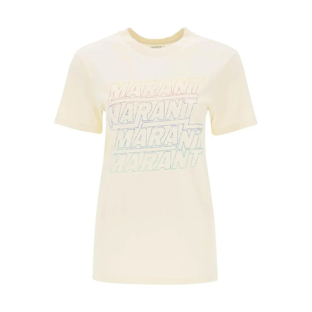 Zoeline T-Shirt With Logo Print MARANT ETOILE JOHN JULIA.