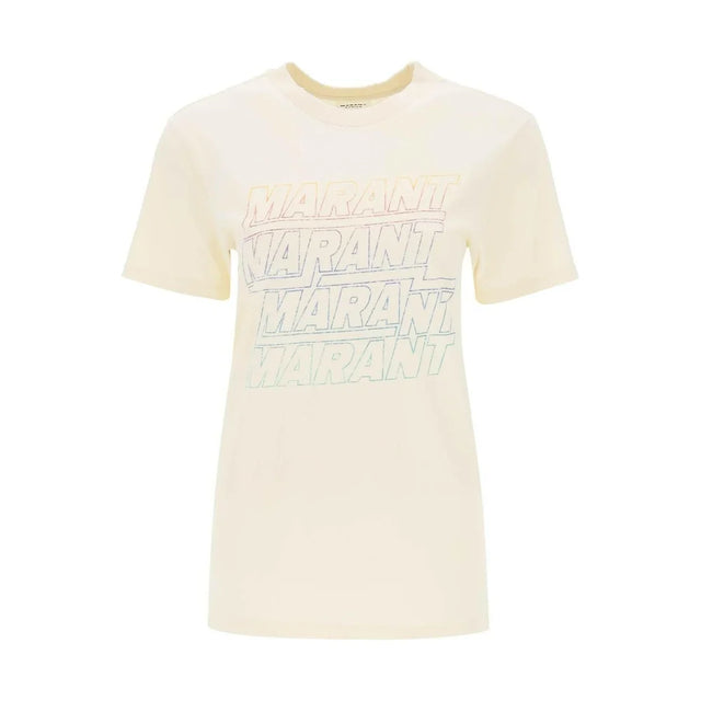 Zoeline T-Shirt With Logo Print MARANT ETOILE JOHN JULIA.