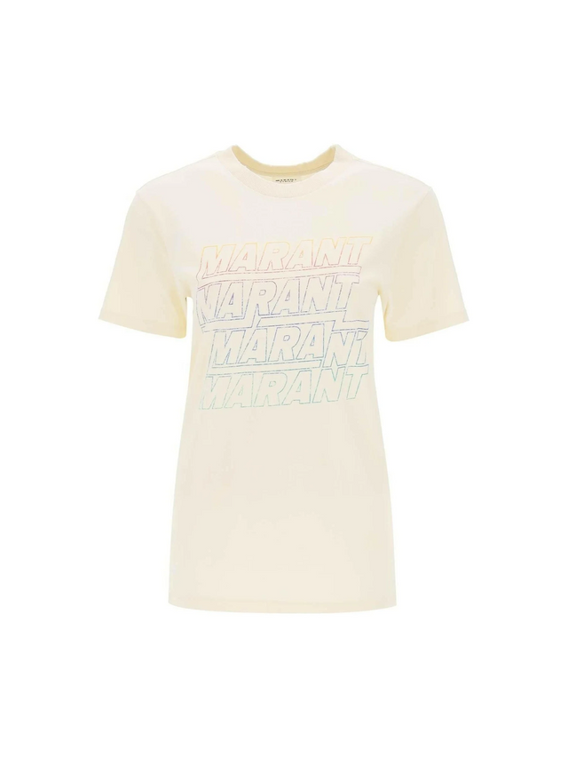 Zoeline T-Shirt With Logo Print MARANT ETOILE JOHN JULIA.