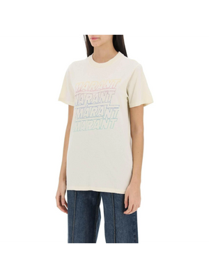 Zoeline T-Shirt With Logo Print MARANT ETOILE JOHN JULIA.