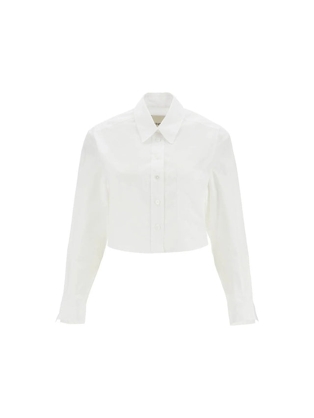 ISABEL MARANT-Fleora Short Silk Blend Shirt -JOHN JULIA.