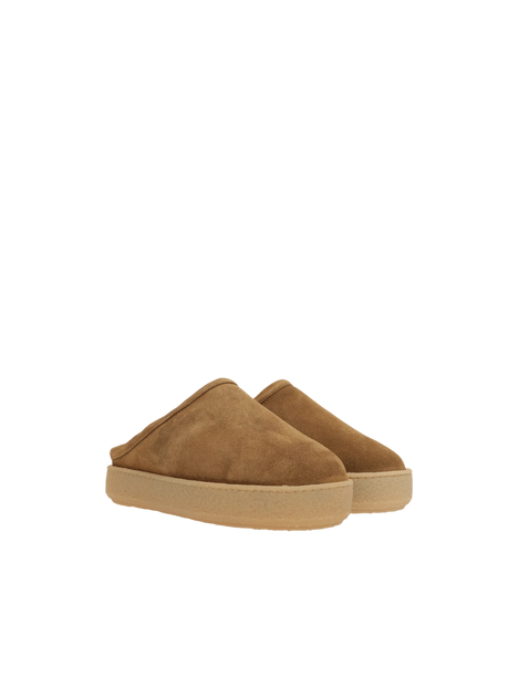 ISABEL MARANT-Fozee Suede Flat Mules-JOHN JULIA