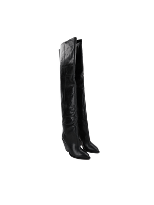 Lalex Smooth Leather Over-the-Knee Boots-ISABEL MARANT-JOHN JULIA