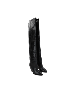 Lalex Smooth Leather Over-the-Knee Boots-ISABEL MARANT-JOHN JULIA