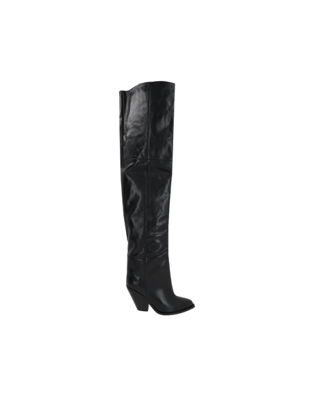 Lalex Smooth Leather Over-the-Knee Boots-ISABEL MARANT-JOHN JULIA