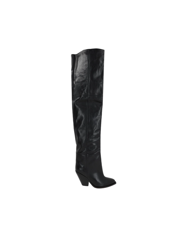 Lalex Smooth Leather Over-the-Knee Boots-ISABEL MARANT-JOHN JULIA