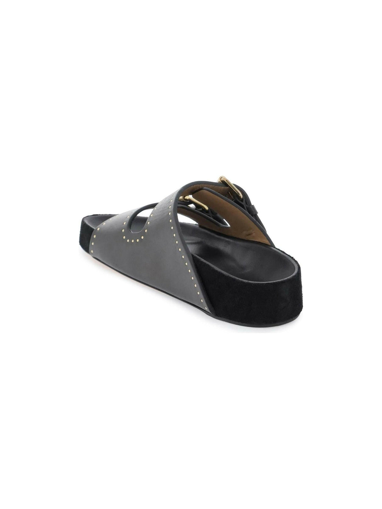 Lennyo Open-Toed Leather Sandals.