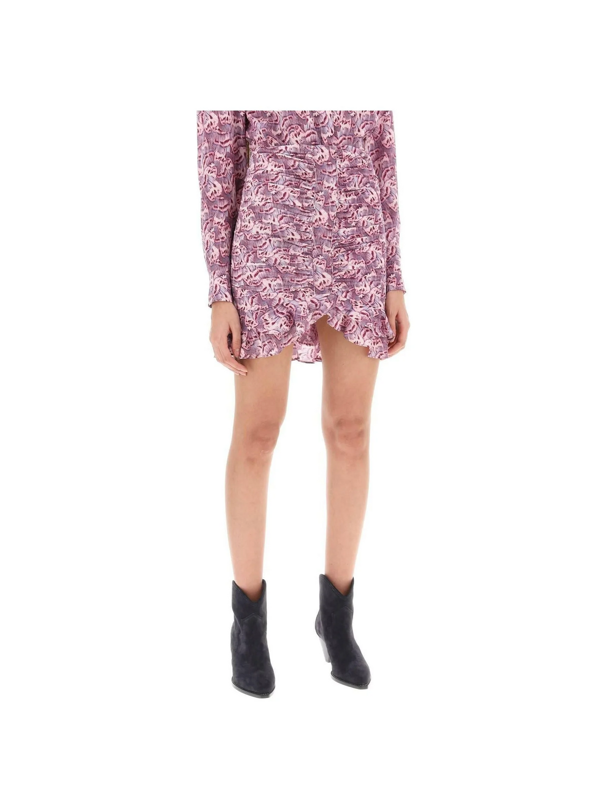 Milendi Gathered Mini Skirt With Ruuffles ISABEL MARANT JOHN JULIA.