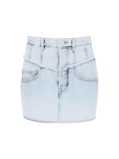 ISABEL MARANT-Narjis Denim Mini Skirt-JOHN JULIA