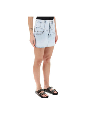 ISABEL MARANT-Narjis Denim Mini Skirt-JOHN JULIA