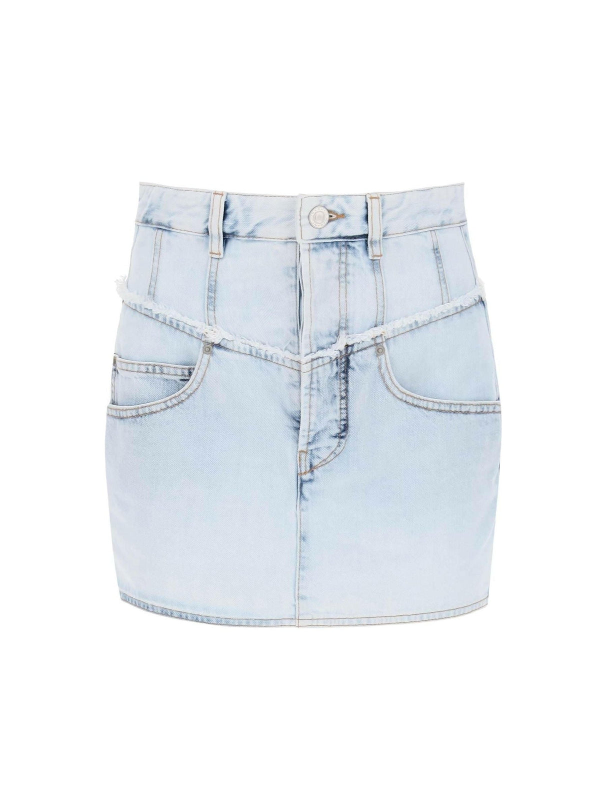 ISABEL MARANT-Narjis Denim Mini Skirt-JOHN JULIA