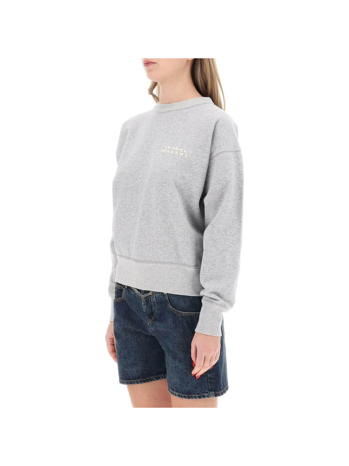 Shad Sweatshirt With Logo Embroidery ISABEL MARANT JOHN JULIA.