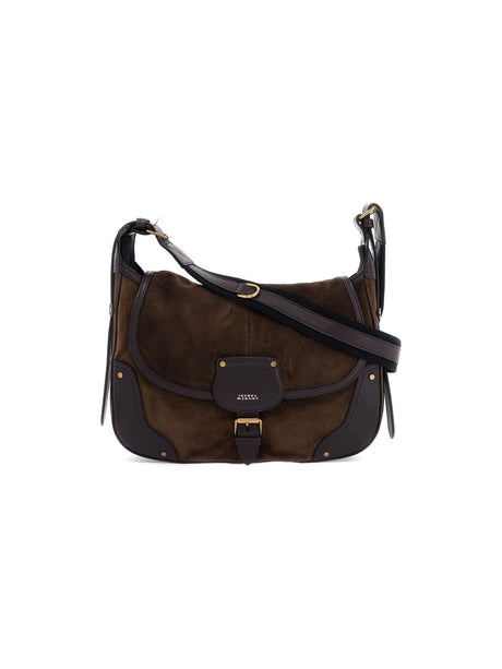 Sierra Suede Leather Messenger Bag