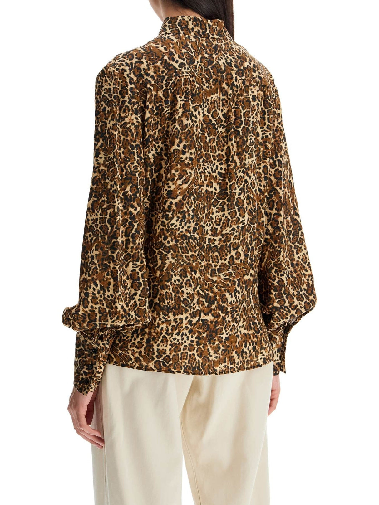 Teysa Silk Leopard Print