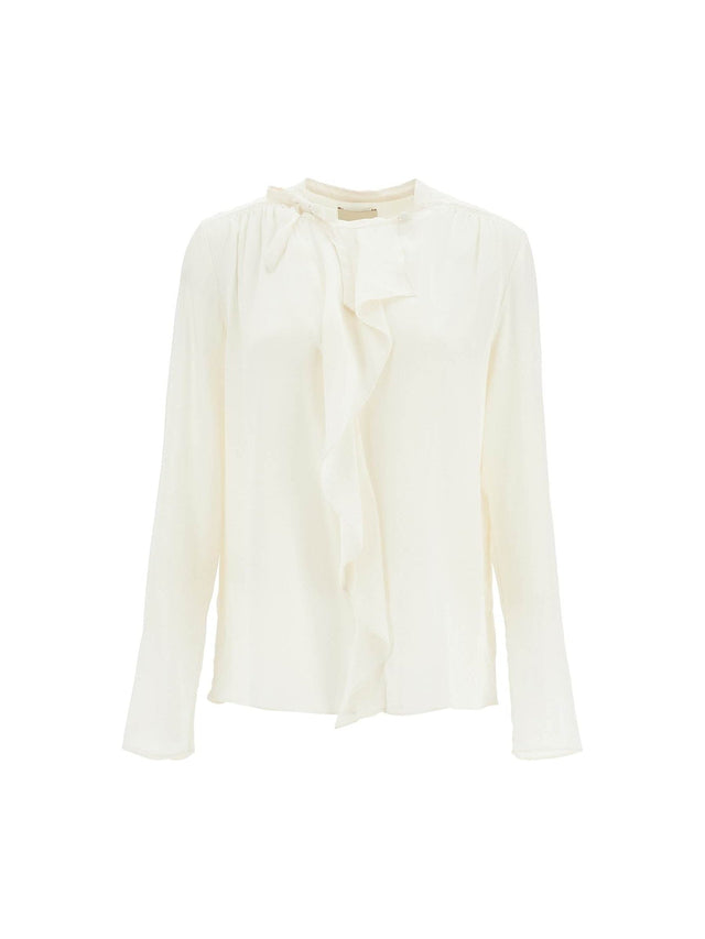 ISABEL MARANT-Utah Ruffled Silk Crêpe Blouse -JOHN JULIA.