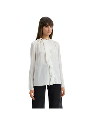 ISABEL MARANT-Utah Ruffled Silk Crêpe Blouse -JOHN JULIA.