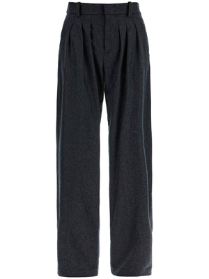 Casile Wool Flannel Trousers In Nine