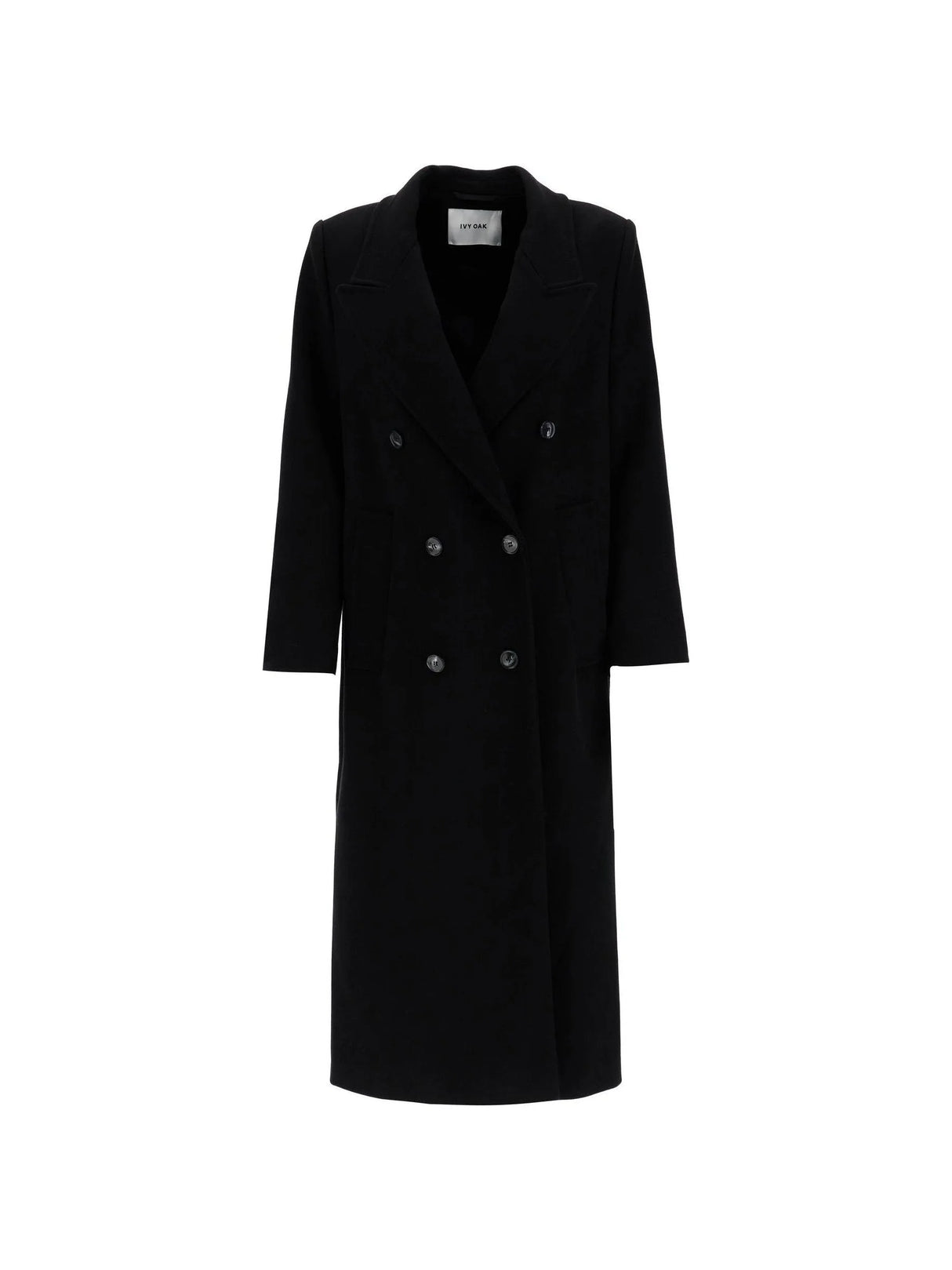 Double-Breasted Wool Coat-Ivy Oak-JOHN JULIA